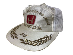 Gorra Honda Formula 1 F1 Grand Prix Racing Team talla única blanca vintage años 90 - Imagen 1 de 14