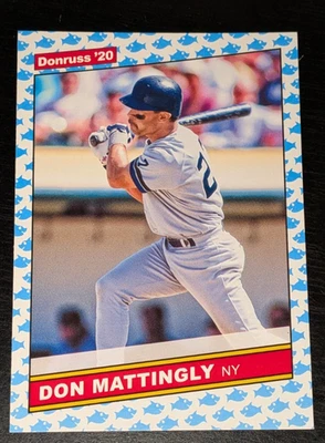 Don Mattingly New York Yankees 2020 Panini Donruss Retro 1986 #216 Baby Shark - Image 1 of 3