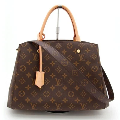 LOUIS VUITTON монограмма Монтень MM M41056 Дамская сумка совершенно 2way Испания б/у - Изображение 1 из 4