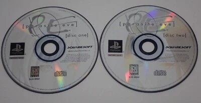 PARASITE EVE DISC ONE & TWO 1998 SQUARESOFT PS1 PLAYSTATION VIDEO GAME NTSC U/C - Image 1 of 4