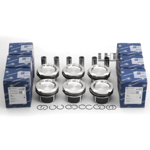 6Pcs Pistons & Rings Set Φ84mm For BMW E82 E90 E60 135i 335i 535i 740i N54B30 - Picture 1 of 6