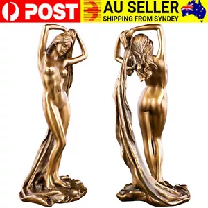 Resin Goddess Female Nude Figure Statue Home Ornament Desk Decoration Gift 22cm - Picture 1 of 12