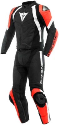 Neuf Hommes Moto Combinaison Cuir Moto Veste Pantalon Racer Armour protection CE - Photo 1/4