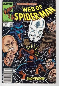 Web Of Spider-Man #55 Oct 1989 Marvel Comic Book Kingpin Showdown Werewolves - Picture 1 of 2