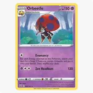 Orbeetle 065/163 Battle Styles Pokemon TCG Holo Rare - Picture 1 of 2