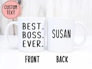 Best Boss Ever Mug - Custom Mug - Women Boss Gifts - Boss Mug - Boss Leaving Gif - Picture 1 of 4