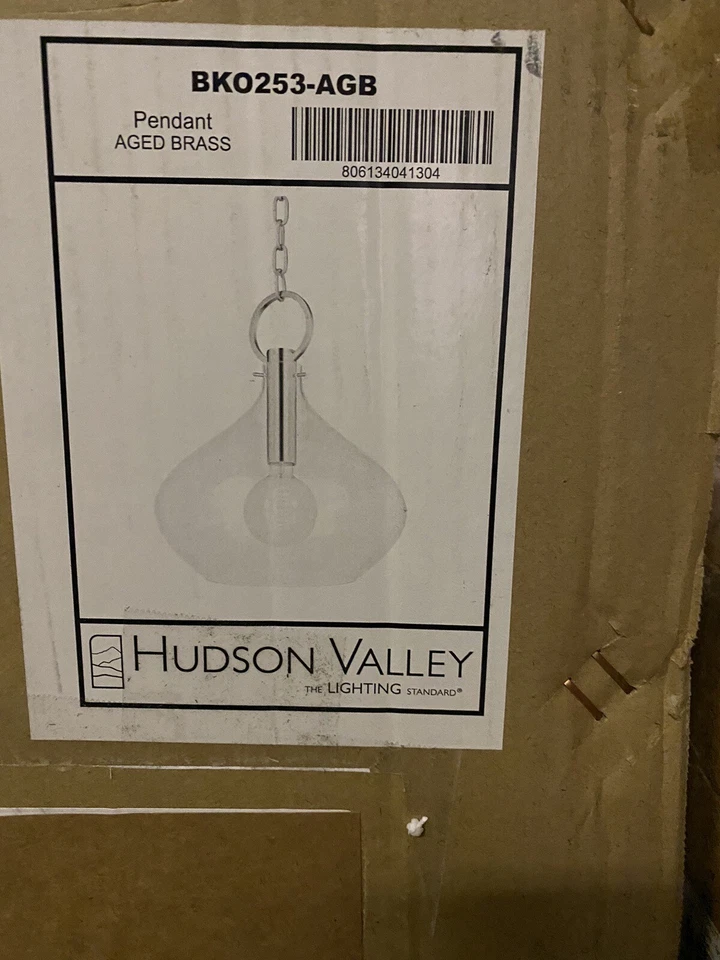 Colgante Hudson Valley Lighting BKO252 Lina 12"W - Latón Foto 1 de 4