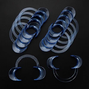 20 Pcs Dental Intraoral Cheek Lip Retractor Mouth Opener C Type L/M/S Size Blue - Picture 1 of 11