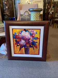 Simon Bull Original Painting Second Chance At Love 30” Square Signed With COA - Picture 1 of 14