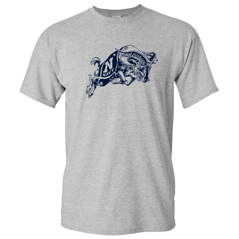 United States Naval Academy Midshipmen Primary Logo T-Shirt - Sport Grey Cover