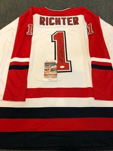 MIKE RICHTER AUTOGRAPHED SIGNED USA HOCKEY JERSEY JSA  COA    - Picture 1 of 3