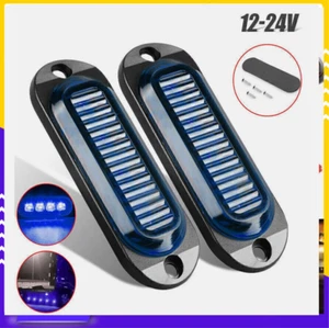 12V-24V LED Clearance Lights Side Marker Lamps White Amber Red Trailer Truck RV - Bild 1 von 28