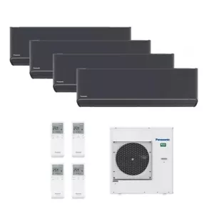 Aire acondicionado PANASONIC ETHEREA Multi Split 4x 2,5 kW + inversor 6,8 kW R32 - grafito - Imagen 1 de 12