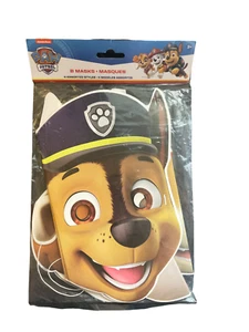 Paw Patrol Geburtstag Party Pappmasken (1) 8er Pack Alter 3+ Partygeschenk NEU - Bild 1 von 6