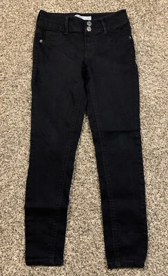 Legging de jean Mudd negro tiro medio para niña. Talla: 10. Foto 1 de 4