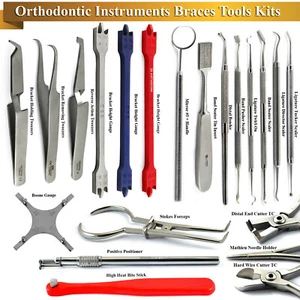 Orthodontic Kit Minor Instruments Sets Ligature Pliers Band Selection Placement - Picture 1 of 24