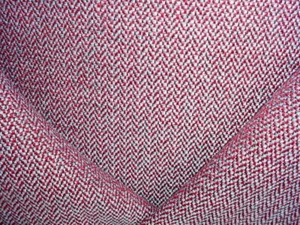 COWTAN TOUT JANE CHURCHILL J975F NOORA AQUA BURGUNDY TEXTURED UPHOLSTERY FABRIC - Picture 1 of 4