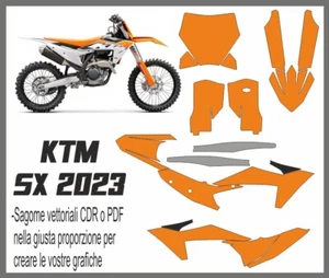 Template Sagoma dima KTM sx 2023 - Picture 1 of 1