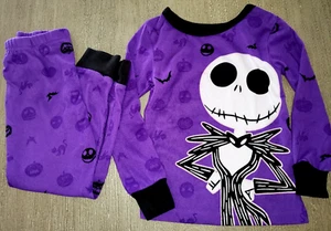boys size 4 PURPLE PAJAMAS NIGHTMARE BEFORE CHRISTMAS 2 PC SLEEPWEAR SET cute! - Picture 1 of 1