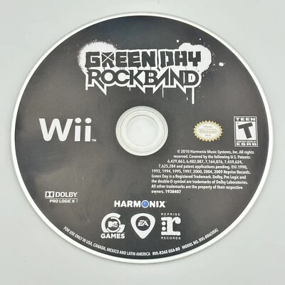 Green Day: Rock Band (Nintendo Wii, 2010) DISC ONLY #A9265 Tested and Works - Image 1 of 2