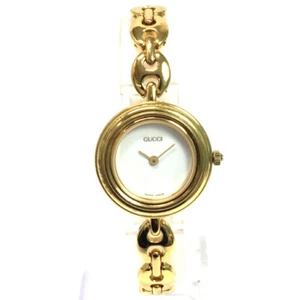Gucci Change Bezel Quartz Watch 11/12.2 25mm Swiss w/o Bezel From JP 190 6285408 - Picture 1 of 11