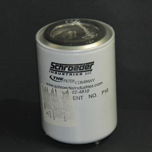 Schroeder P10 Spin-On Hydraulic Filter – 10 Micron Cellulose Media NEW - Picture 1 of 2