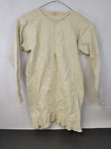 Vintage Glastenbury Knitting Co Wool Cotton Blend Undershirt Thermal Early 1900s
