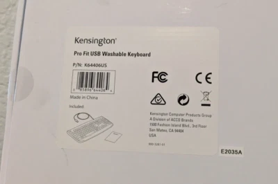 Kensington White Keyboard - Image 1 of 2