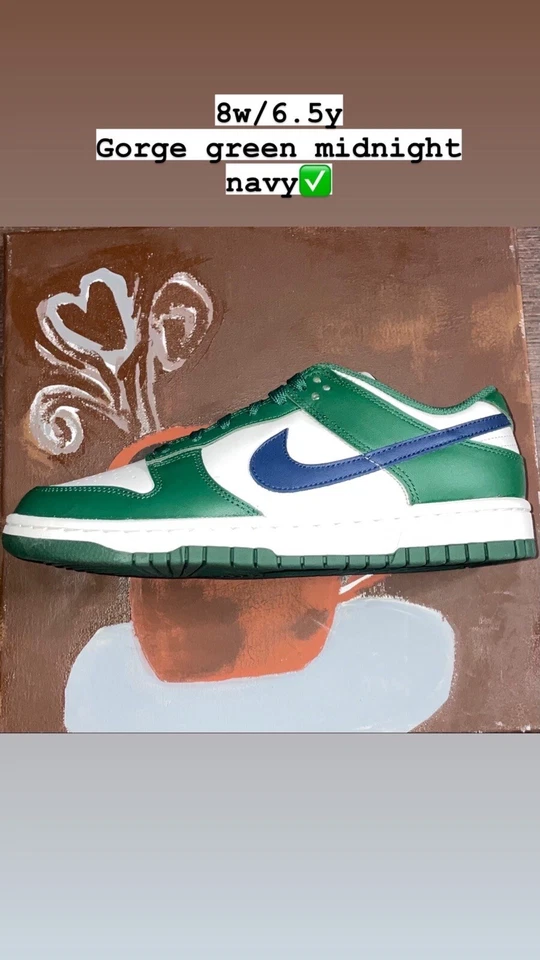 Talla 8w/6.5y- Nike Dunk Low Gorge Verde (W) 2023 Foto 1 de 1