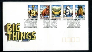 Big Things 2007 (estampillas engomadas) FDC - Biggenden Qld 4621 PMK - Imagen 1 de 2