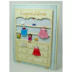 Childs Wardrobe Nursery Chest Bookshelf Clothing Metal Die Standard Thin - Picture 1 of 2