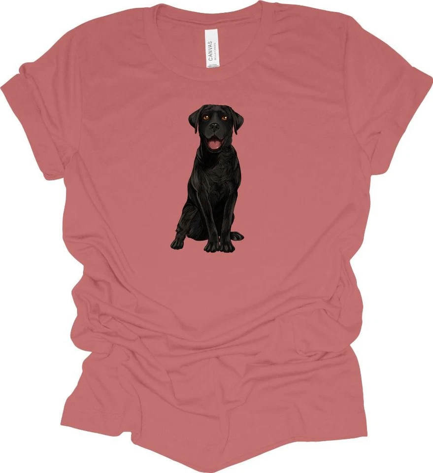 Camiseta negra Labrador cachorro perro perro amante camisa Foto 1 de 1