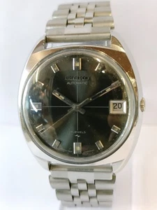 VINTAGE SEIKO SPORTSMATIC AUTOMATIC BLACK DIAL 7625 JAPAN MEN WORKING CONDITION - Picture 1 of 24