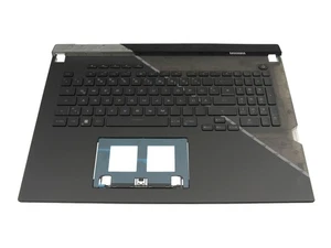 Oryginalna klawiatura Asus 0KNR0-6916GE00 z Topcase DE (niemiecki) czarna/czarna - Zdjęcie 1 z 4