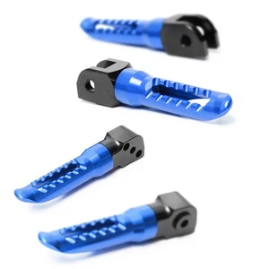 Blue BOB Billet Front Rear Foot Pegs For Ducati Monster 797 17 18 19 20 - Picture 1 of 6