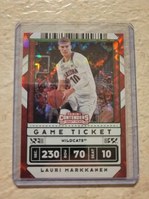 Selecciones del draft Panini Contenders Green Explosion #26 2020-21 Lauri Markkanen Foto 1 de 2