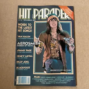 HiT Parader DEC 1982 EDDIE MONEY Centrefold Aerosmith Steven Tyler Jimmy Page - Picture 1 of 4
