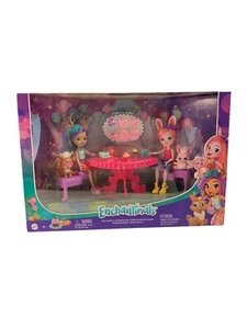Mattel Enchantimals GLD41 Tea Party Playset Mit Bree Bunny Patter Peacock Puppen - Bild 1 von 3