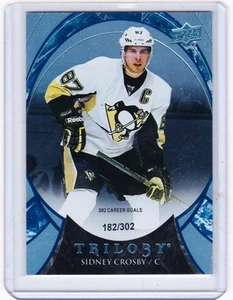 15-16 2015-16 UPPER DECK TRILOGY SIDNEY CROSBY RAINBOW BLUE /302 67 PENGUINS - Picture 1 of 1