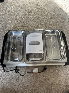 NutriChef Food Warming Tray / Buffet Server / Hot Plate Warmer - Picture 1 of 2