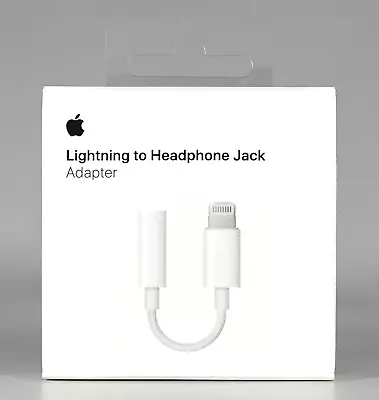 OEM Apple Lightning to Headphone 3.5mm Jack Adapter - White MMX62AM/A - Image 1 of 4
