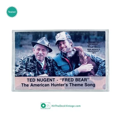 Ted Nugent – Fred Bear Cassette Tape (1989) American Hunter's Theme Song TESTED - Image 1 of 4