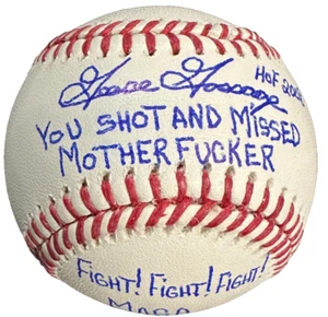 Goose Gossage Autographed OML Baseball W/ HOF 2008 Fight Fight Fight MAGA - Picture 1 of 4