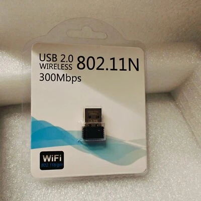 300Mbps 8192EU 802.11N Antenna  Wireless WIFI Adapter Plug & Play For PC Laptop - Image 1 of 2