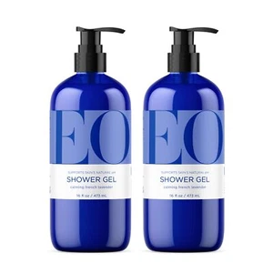 EO Lavender Shower Gel 16 Fl Oz Pack of 2 Moisturizing Body Wash - Picture 1 of 6