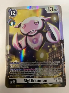 BigUkkomon BT16-083 SR Digimon gioco di carte osservatore principiante quasi nuovo - Foto 1 di 2