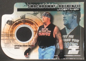 Undertaker 2002 Fleer Raw vs Smackdown Authentic Event Worn Shirt Relic WWE - Picture 1 of 2
