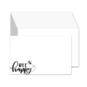 Carte Indice 4"x 6", Set di 50, Cartoncino, Carte per Banconote - Bee Happy - Foto 1 di 2