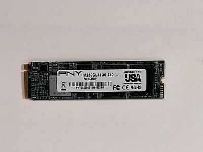240 gb PNY M.2  NVMe Hard Drive 80MM Solid State Drive  d - Image 1 of 2