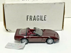 Franklin neuwertig Präzisionsmodell 93 Corvette ZR1 kastanienbraun burgunderfarben Weindruckguss 1:24 - Bild 1 von 7